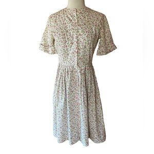 1950s Lady Bird Floral, Cotton,‎ Front Button Down Dress